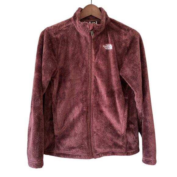The North Face Osolita Jacket Girls Large 14 16 Burgundy Red Gorpcore Cozy - Picture 1 of 13